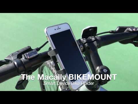 Macally BIKEMOUNT Aluminum Bike Phone Mount Bicycle Holder iPhone Samsung Smartphone Devices